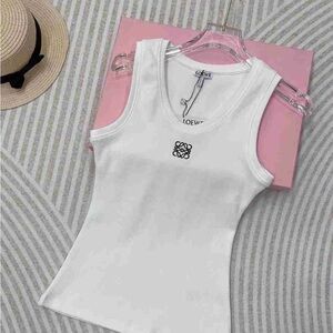 Loewe White Tank Top with Logo